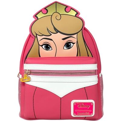 Loungefly Disney Sac à bandoulière double bandoulière pour femme Motif La Belle au bois dormant Aurora Rose Taille M Loungefly Disney Sac à bandoulière double bandoulière pour femme Motif La Belle au bois dormant Aurora Rose Taille M