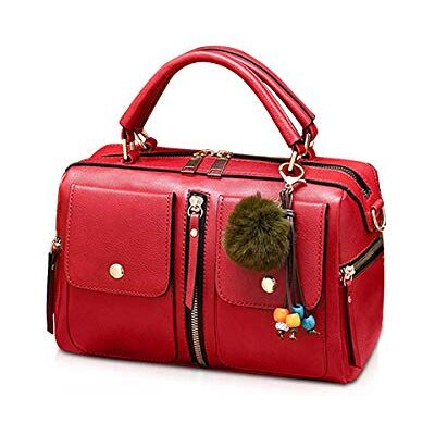 NICOLE & DORIS Femmes Sacs À Main Pompon Sac Style De Mode Zipper Sac À Bandoulière Dames Fourre-Tout Sac Cabas Porté Epaule Bandoulière PU Style Cuir Petit Sac Carré NICOLE & DORIS Femmes Sacs À Main Pompon Sac Style De Mode Zipper Sac À Bandoulière Dames Fourre-Tout Sac Cabas Porté Epaule Bandoulière PU Style Cuir Petit Sac Carré