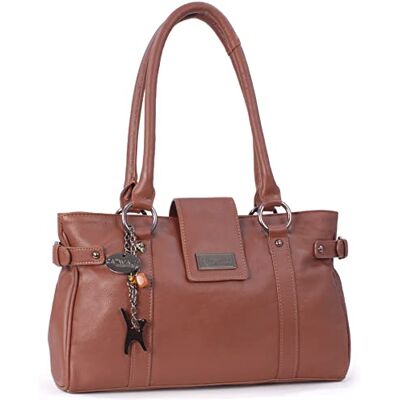 Catwalk Collection Handbags Sac Porté Èpaule Femme Cuir Sac à Main Moyen avec Multipoches Martina Catwalk Collection Handbags Sac Porté Èpaule Femme Cuir Sac à Main Moyen avec Multipoches Martina