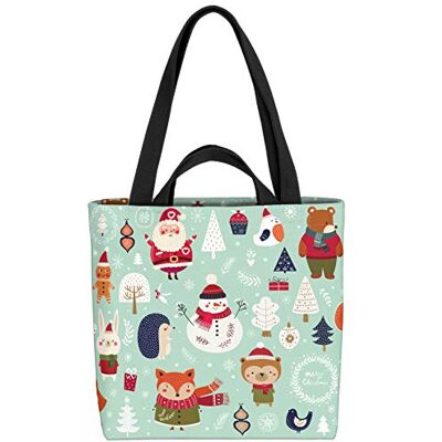 VOID Bonhomme de Neige d'hiver Sac Shopping 33x33x14cm,15l Shopper Bag Cabas, Multicolore, XXL, casual VOID Bonhomme de Neige d'hiver Sac Shopping 33x33x14cm,15l Shopper Bag Cabas, Multicolore, XXL, casual