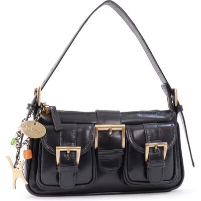 Catwalk Collection Handbags Petit Sac Porté Épaule en Cuir Pour Femme Sac Soiree à Main Avec Bandoulière Réglable Natalie Catwalk Collection Handbags Petit Sac Porté Épaule en Cuir Pour Femme Sac Soiree à Main Avec Bandoulière Réglable Natalie