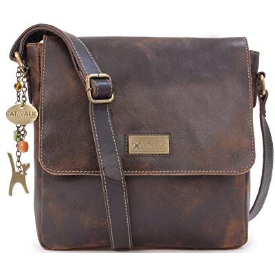 Catwalk Collection Handbags Sac Bandoulière Femme en Cuir Vintage Moyen Messenger Bag Avec Bandoulière Réglable Sabine M Catwalk Collection Handbags Sac Bandoulière Femme en Cuir Vintage Moyen Messenger Bag Avec Bandoulière Réglable Sabine M