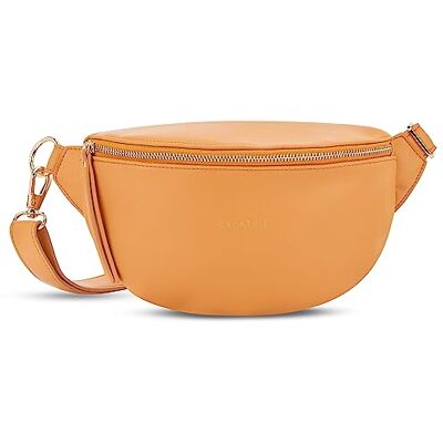 Expatrié Alice Sac banane pour femme, en cuir végétalien, sac banane pour festival, voyage et quotidien Poche poitrine élégante Imperméable, Orange, S, Classique et élégant Expatrié Alice Sac banane pour femme, en cuir végétalien, sac banane pour festival, voyage et quotidien Poche poitrine élégante Imperméable, Orange, S, Classique et élégant