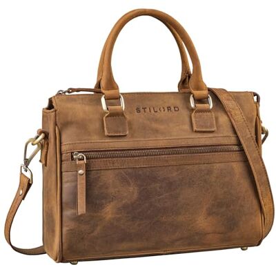 STILORD "Corrine" Élégant Sac à Main Femme en Cuir Véritable avec Bandoulière Réglable Sac Cabas Vintage, Tote Bag Couleur:texas marron STILORD "Corrine" Élégant Sac à Main Femme en Cuir Véritable avec Bandoulière Réglable Sac Cabas Vintage, Tote Bag Couleur:texas marron