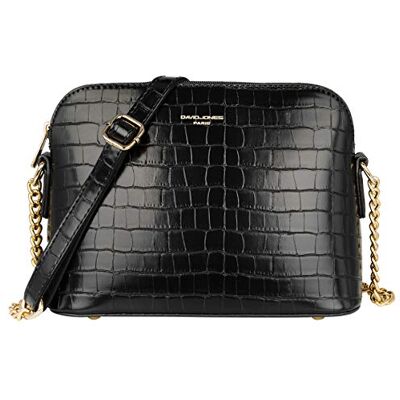 David Jones Petit Sac Bandoulière Femme Sac à Main Chaîne Argentée Porté Epaule Besace Sacoche Messenger Téléphone Cuir PU Rigide Fourre-Tout Ville Voyage Shopping Mode Chic David Jones Petit Sac Bandoulière Femme Sac à Main Chaîne Argentée Porté Epaule Besace Sacoche Messenger Téléphone Cuir PU Rigide Fourre-Tout Ville Voyage Shopping Mode Chic