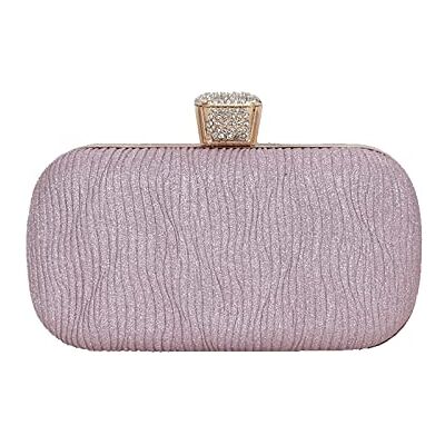 CORIOS Pochettes pour Femme Sac de Soirée Sacs à Main D'épaule de Mariée Sacs Fourre-Tout de Chaîne Élégant Sac à Bandoulière pour Fête Banquet Mariage, Rose, L, Élégant CORIOS Pochettes pour Femme Sac de Soirée Sacs à Main D'épaule de Mariée Sacs Fourre-Tout de Chaîne Élégant Sac à Bandoulière pour Fête Banquet Mariage, Rose, L, Élégant