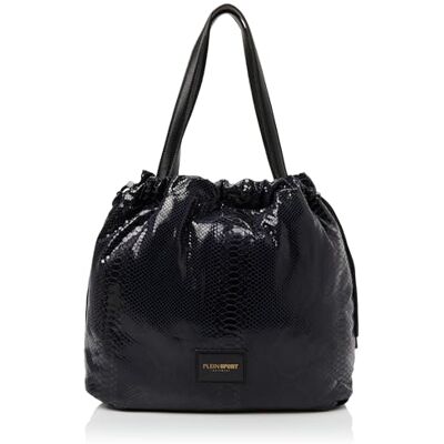 PLEIN SPORT Vertical Tote April, Handbag unisexe adulte, bleu marine, Bleu marine PLEIN SPORT Vertical Tote April, Handbag unisexe adulte, bleu marine, Bleu marine