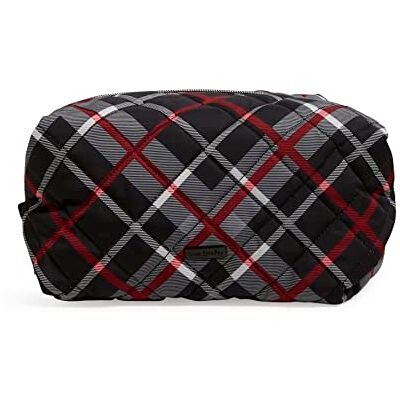 Vera Bradley Grand sac de rangement de maquillage en sergé pour femme, Paris Plaid, One Size, Grand sac de rangement de maquillage en sergé Performance Vera Bradley Grand sac de rangement de maquillage en sergé pour femme, Paris Plaid, One Size, Grand sac de rangement de maquillage en sergé Performance