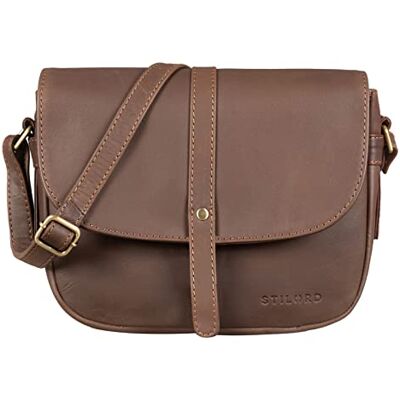 STILORD "Kira" Sac à Main en Cuir pour Femme Sac à Bandoulière Vintage Petite Besace Sac à l'Épaule Sorties Soirées Shopping Couleur:Cognac Marron STILORD "Kira" Sac à Main en Cuir pour Femme Sac à Bandoulière Vintage Petite Besace Sac à l'Épaule Sorties Soirées Shopping Couleur:Cognac Marron