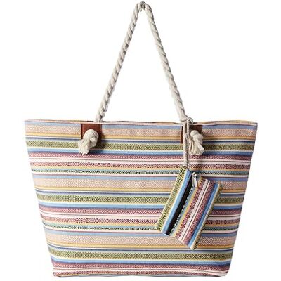 DonDon sac de plage hydrofuge avec fermeture à glissière DonDon sac de plage hydrofuge avec fermeture à glissière