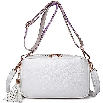 FANDARE Sac à bandoulière ultra léger en cuir synthétique pour femme, sac seau à main pour l'extérieur, l'entraînement, les voyages, le shopping avec deux sangles d'épaule FANDARE Sac à bandoulière ultra léger en cuir synthétique pour femme, sac seau à main pour l'extérieur, l'entraînement, les voyages, le shopping avec deux sangles d'épaule