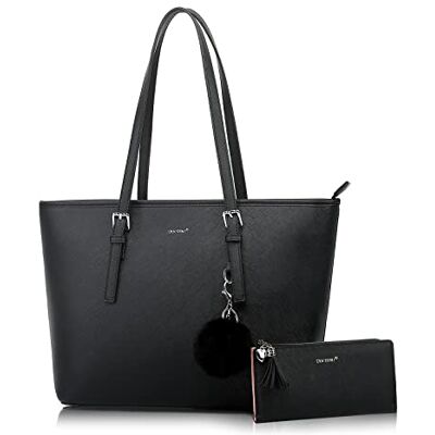 TANTOMI Sac à Main Femme Grand Sac Cabas Femme en PVC, Sacs Fourre-Tout Grande Capacité, Sacs à Épaule avec Plusieurs Poches pour Travail Shopping et Usage Quotidien TANTOMI Sac à Main Femme Grand Sac Cabas Femme en PVC, Sacs Fourre-Tout Grande Capacité, Sacs à Épaule avec Plusieurs Poches pour Travail Shopping et Usage Quotidien