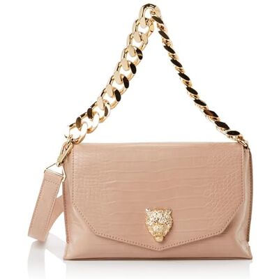 PLEIN SPORT Medium Flap Devon Cocco, Handbag unisexe adulte, caramel, Caramel PLEIN SPORT Medium Flap Devon Cocco, Handbag unisexe adulte, caramel, Caramel