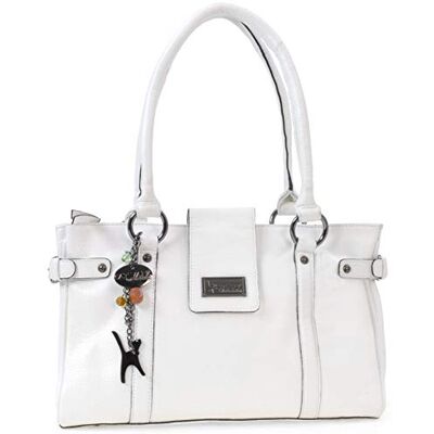 Catwalk Collection Handbags Sac Porté Èpaule Femme Cuir Sac à Main Moyen avec Multipoches Martina Catwalk Collection Handbags Sac Porté Èpaule Femme Cuir Sac à Main Moyen avec Multipoches Martina