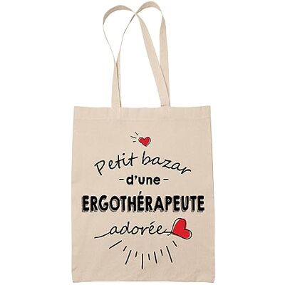 Planetee Tote bag Ergothérapeute adorée femme Idée Cadeau Sac cabas Bandoulière, Sac de Plage Imprimé en France, Beige Planetee Tote bag Ergothérapeute adorée femme Idée Cadeau Sac cabas Bandoulière, Sac de Plage Imprimé en France, Beige