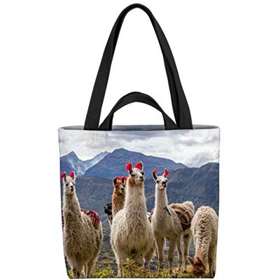 VOID Lamas Anden Sac de courses 33 x 33 x 14 cm 15 l, multicolore, XXL, Décontracté VOID Lamas Anden Sac de courses 33 x 33 x 14 cm 15 l, multicolore, XXL, Décontracté