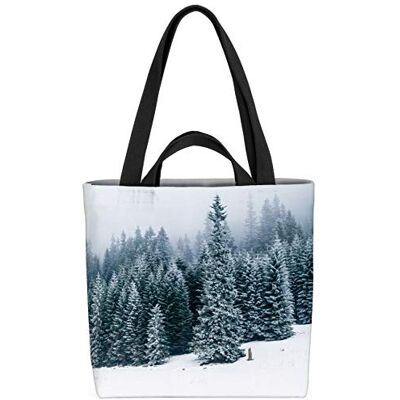 VOID Tannenwald Sac de courses d'hiver à la neige 33 x 33 x 14 cm 15 l, multicolore, XXL, décontracté VOID Tannenwald Sac de courses d'hiver à la neige 33 x 33 x 14 cm 15 l, multicolore, XXL, décontracté