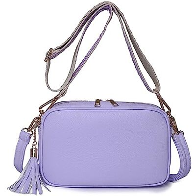 FANDARE Sac à bandoulière ultra léger en cuir synthétique pour femme, sac seau à main pour l'extérieur, l'entraînement, les voyages, le shopping avec deux sangles d'épaule FANDARE Sac à bandoulière ultra léger en cuir synthétique pour femme, sac seau à main pour l'extérieur, l'entraînement, les voyages, le shopping avec deux sangles d'épaule