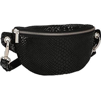 Gusti Leder Gusti Sac Rosamonde Banane Sac porté à la Taille ou à la Poitrine Cuir, Noir 2, Onesize, Rétro Gusti Leder Gusti Sac Rosamonde Banane Sac porté à la Taille ou à la Poitrine Cuir, Noir 2, Onesize, Rétro
