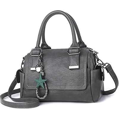 NICOLE & DORIS Sac Bandoulière Femme Cuir Rétro Sacoche Messenger Crossbody Cartable à Main Poches Multiples et Poignée Supérieure NICOLE & DORIS Sac Bandoulière Femme Cuir Rétro Sacoche Messenger Crossbody Cartable à Main Poches Multiples et Poignée Supérieure
