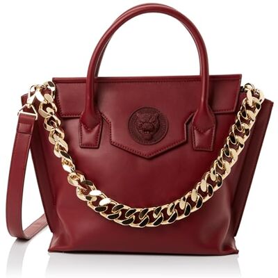 PLEIN SPORT Medium Tote Devon, Handbag unisexe adulte, Merlot, Merlot PLEIN SPORT Medium Tote Devon, Handbag unisexe adulte, Merlot, Merlot