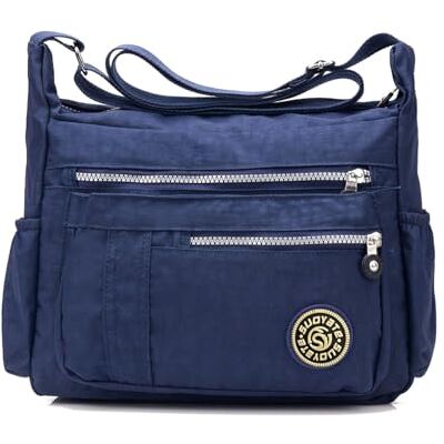 NICOLE & DORIS NICOLE&DORIS Femmes Sacs à main Sac à bandoulière Sac à bandoulière Hobo Tote Satchel Sac à main étanche Nylon, dblue NICOLE & DORIS NICOLE&DORIS Femmes Sacs à main Sac à bandoulière Sac à bandoulière Hobo Tote Satchel Sac à main étanche Nylon, dblue