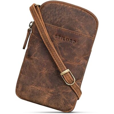 STILORD "Loki" Sac Bandoulière Poitrine Cuir Vintage Sacoche Téléphone Porté a l'Épaule Petit Sac Croisé Crossbody Bag Pochette Pour Smartphone Cuir Véritable Couleur:kreta brun STILORD "Loki" Sac Bandoulière Poitrine Cuir Vintage Sacoche Téléphone Porté a l'Épaule Petit Sac Croisé Crossbody Bag Pochette Pour Smartphone Cuir Véritable Couleur:kreta brun