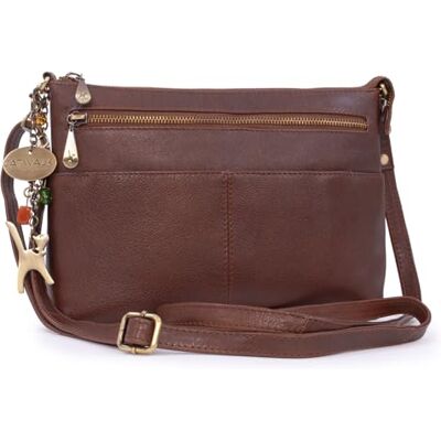 Catwalk Collection Handbags Sac Bandoulière Femme Cuir Sac à Main Moyen Multipoches Porté Croisé Avec Bandoulière Réglable Jenny Catwalk Collection Handbags Sac Bandoulière Femme Cuir Sac à Main Moyen Multipoches Porté Croisé Avec Bandoulière Réglable Jenny