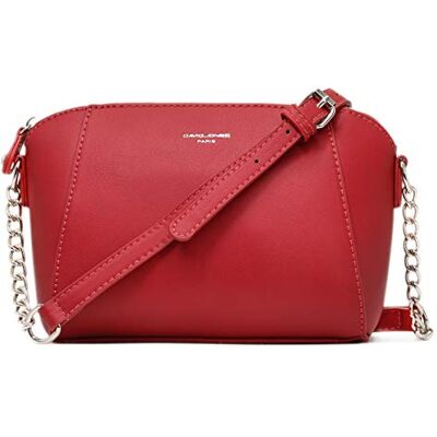 David Jones Petit Sac Bandoulière Femme Trapèze Sac à Main Chaîne Porté Epaule Cuir PU Besace Sacoche Croisé Travers Pochette Soirée Mode Travail Shopping Elégant Tendance Chic David Jones Petit Sac Bandoulière Femme Trapèze Sac à Main Chaîne Porté Epaule Cuir PU Besace Sacoche Croisé Travers Pochette Soirée Mode Travail Shopping Elégant Tendance Chic