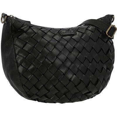 Gusti Leder Gusti Sac à bandoulière en cuir Clover Sac à main Sac à bandoulière Sac de ville Vintage Noir, Noir Gusti Leder Gusti Sac à bandoulière en cuir Clover Sac à main Sac à bandoulière Sac de ville Vintage Noir, Noir