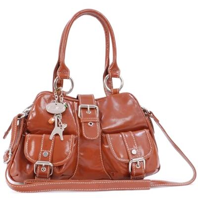 Catwalk Collection Handbags Sac Bandoulière Femme Cuir Sac Porté Main Moyen Avec Bandoulière Réglable et Détachable Multipoches Faith Catwalk Collection Handbags Sac Bandoulière Femme Cuir Sac Porté Main Moyen Avec Bandoulière Réglable et Détachable Multipoches Faith