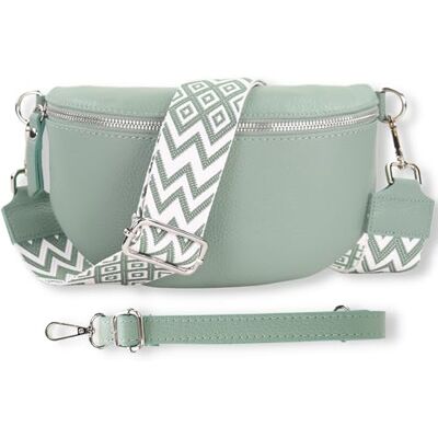 Blade Sac banane pour femme en cuir véritable, sac banane élégant pour femme avec 2 ceintures à motifs et en cuir amovibles et réglables, sac bandoulière et de poitrine de qualité supérieure, M Blade Sac banane pour femme en cuir véritable, sac banane élégant pour femme avec 2 ceintures à motifs et en cuir amovibles et réglables, sac bandoulière et de poitrine de qualité supérieure, M