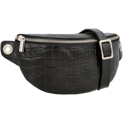 Gusti Leder Gusti Sac banane en cuir Rosamonde Sac porté à la taille ou à la poitrine Noir Cuir Gusti Leder Gusti Sac banane en cuir Rosamonde Sac porté à la taille ou à la poitrine Noir Cuir