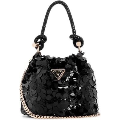 GUESS Holiday Shine Pochette Mini Noir GUESS Holiday Shine Pochette Mini Noir