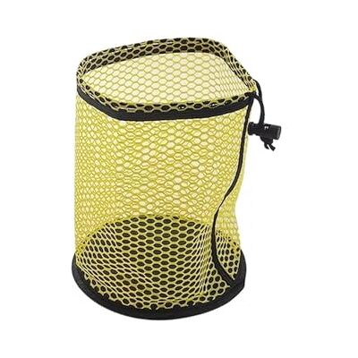 GOXQIT Sac en filet de sport portable en maille multifonction en nylon pour organiser des balles de golf, accessoires de sport pour le golf, Jaune S, Talla única, Classique GOXQIT Sac en filet de sport portable en maille multifonction en nylon pour organiser des balles de golf, accessoires de sport pour le golf, Jaune S, Talla única, Classique