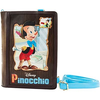 Loungefly Disney Classic Books Pinocchio Sac à dos, multicolore, taille unique Loungefly Disney Classic Books Pinocchio Sac à dos, multicolore, taille unique