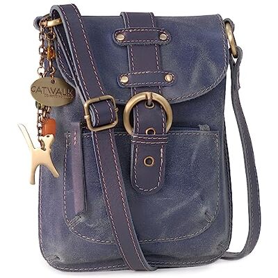 Catwalk Collection Handbags Petit Sac Bandoulière Femme Cuir Veilli Sac Téléphone Portable Messenger Bag Avec Bandoulière Réglable Jolene Catwalk Collection Handbags Petit Sac Bandoulière Femme Cuir Veilli Sac Téléphone Portable Messenger Bag Avec Bandoulière Réglable Jolene