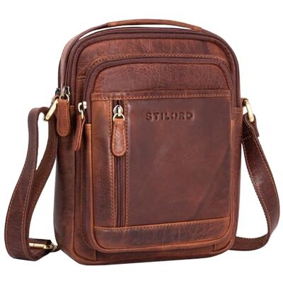 STILORD "Salva" Petite Sacoche Bandoulière Cuir Homme Noir Sacs Portés épaule Tendance Shoulder Bag Crossbody Sac a Main Vintage Besace Loisir Voyage Business 8 Pouces STILORD "Salva" Petite Sacoche Bandoulière Cuir Homme Noir Sacs Portés épaule Tendance Shoulder Bag Crossbody Sac a Main Vintage Besace Loisir Voyage Business 8 Pouces