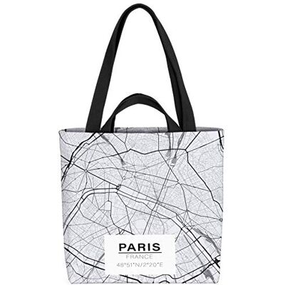 VOID Sac à provisions Paris 33 x 33 x 14 cm 15 l, multicolore, XXL, décontracté VOID Sac à provisions Paris 33 x 33 x 14 cm 15 l, multicolore, XXL, décontracté