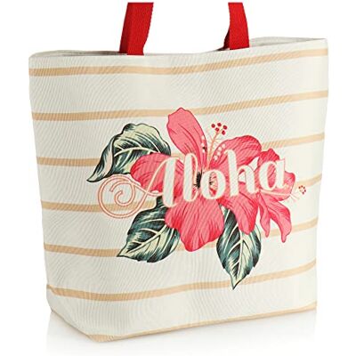 com-four ® Sac de plage shopper pour femmes pour le shopping sac de piscine moderne pour les articles de plage com-four ® Sac de plage shopper pour femmes pour le shopping sac de piscine moderne pour les articles de plage