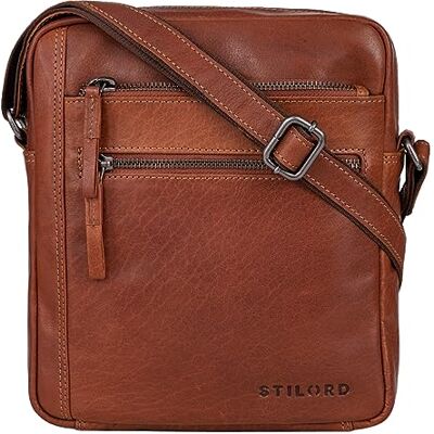 STILORD "Garcia" Petite Sacoche Bandoulière Cuir Vintage Sac Messager Besace pour Hommes Femmes Sac à l'Épaule en Cuir Véritable Couleur:cannes marron STILORD "Garcia" Petite Sacoche Bandoulière Cuir Vintage Sac Messager Besace pour Hommes Femmes Sac à l'Épaule en Cuir Véritable Couleur:cannes marron