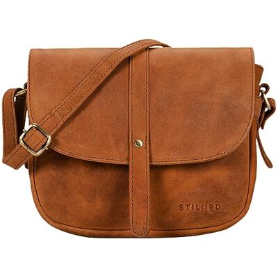STILORD "Kira" Sac à Main en Cuir pour Femme Sac à Bandoulière Vintage Petite Besace Sac à l'Épaule Sorties Soirées Shopping Couleur:Cognac Marron STILORD "Kira" Sac à Main en Cuir pour Femme Sac à Bandoulière Vintage Petite Besace Sac à l'Épaule Sorties Soirées Shopping Couleur:Cognac Marron