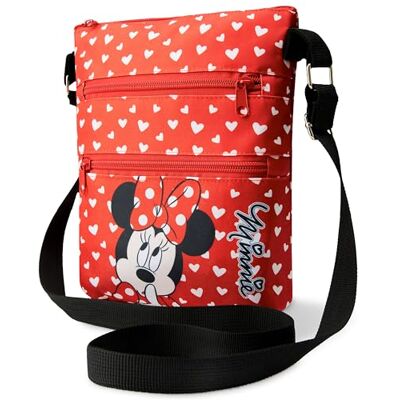 Disney Sac à Main Fille, Sac Bandoulière Fille, Accessoire Minnie Mouse Officiel, Cadeau Enfant Fille, Sac Multipoches Disney Sac à Main Fille, Sac Bandoulière Fille, Accessoire Minnie Mouse Officiel, Cadeau Enfant Fille, Sac Multipoches