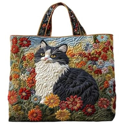 Generic Sac à bandoulière simple, grande capacité, joli sac fourre-tout imprimé matelassé, sac fourre-tout en tissu Oxford pour les courses et les sorties en famille en plein air Generic Sac à bandoulière simple, grande capacité, joli sac fourre-tout imprimé matelassé, sac fourre-tout en tissu Oxford pour les courses et les sorties en famille en plein air