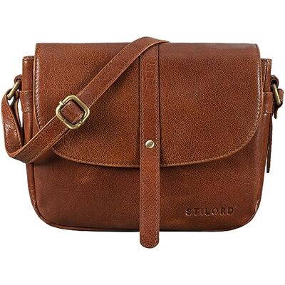 STILORD "Kira" Sac à Main en Cuir pour Femme Sac à Bandoulière Vintage Petite Besace Sac à l'Épaule Sorties Soirées Shopping Couleur:Cognac Marron STILORD "Kira" Sac à Main en Cuir pour Femme Sac à Bandoulière Vintage Petite Besace Sac à l'Épaule Sorties Soirées Shopping Couleur:Cognac Marron