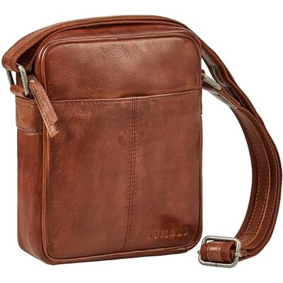 STILORD "Nilo" Élégant Sac Bandoulière Homme Cuir Noir Crossbody Bag Sac en cuir véritable Besace Petite Sacoche pour Tablette 8,3 Pouces avec de Nombreux Compartiments STILORD "Nilo" Élégant Sac Bandoulière Homme Cuir Noir Crossbody Bag Sac en cuir véritable Besace Petite Sacoche pour Tablette 8,3 Pouces avec de Nombreux Compartiments