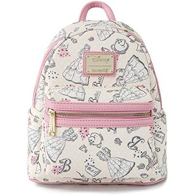 Loungefly Disney Sac à bandoulière pour femme Motif Belle et la Bête Loungefly Disney Sac à bandoulière pour femme Motif Belle et la Bête