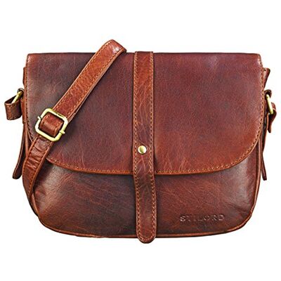 STILORD "Kira" Sac à Main en Cuir pour Femme Sac à Bandoulière Vintage Petite Besace Sac à l'Épaule Sorties Soirées Shopping Couleur:Cognac Marron STILORD "Kira" Sac à Main en Cuir pour Femme Sac à Bandoulière Vintage Petite Besace Sac à l'Épaule Sorties Soirées Shopping Couleur:Cognac Marron