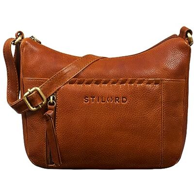 STILORD "Nia" Femme Sac à Bandoulière Petit Cuir Sacs à Main Femmes Vintage Sacoche Élégant Besace Handbag Women en Cuir Authentique Couleur:texas marron STILORD "Nia" Femme Sac à Bandoulière Petit Cuir Sacs à Main Femmes Vintage Sacoche Élégant Besace Handbag Women en Cuir Authentique Couleur:texas marron