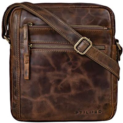 STILORD "Garcia" Petite Sacoche Bandoulière Cuir Vintage Sac Messager Besace pour Hommes Femmes Sac à l'Épaule en Cuir Véritable Couleur:seppia marron STILORD "Garcia" Petite Sacoche Bandoulière Cuir Vintage Sac Messager Besace pour Hommes Femmes Sac à l'Épaule en Cuir Véritable Couleur:seppia marron